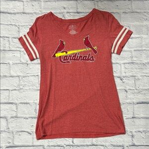 Red Cardinals V-Neck Tee